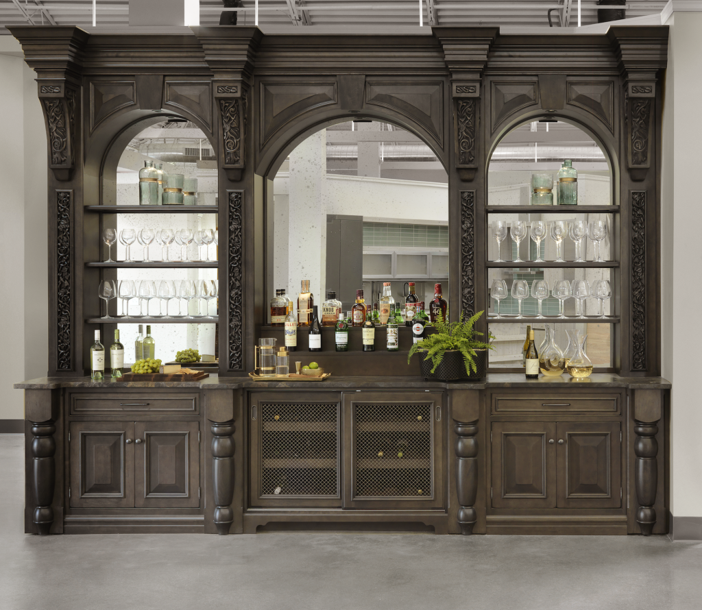 Traditional Bar Traditional Bar - Custom Cabinetry