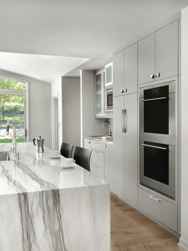 Double Ovens, Modern Kitchen Renovation. Cabinets by Beck/Allen Cabinetry