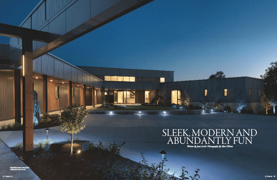 Sophisticated Living St. Louis featuring Beck/Allen Cabinetry Modern Custom Home Exterior View