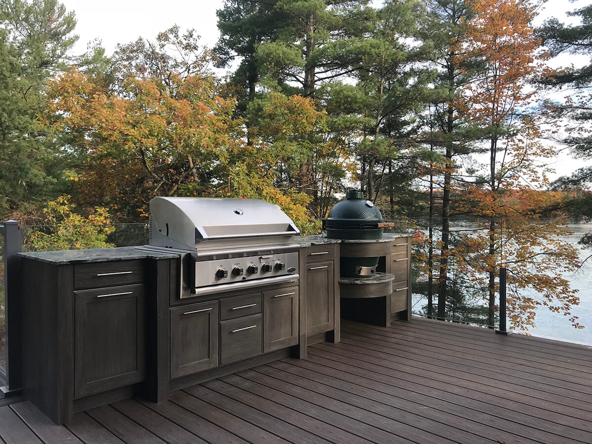 NatureKast Outdoor Kitchen Outdoor Kitchen featuring NatureKast Weather Resistant Cabinetry