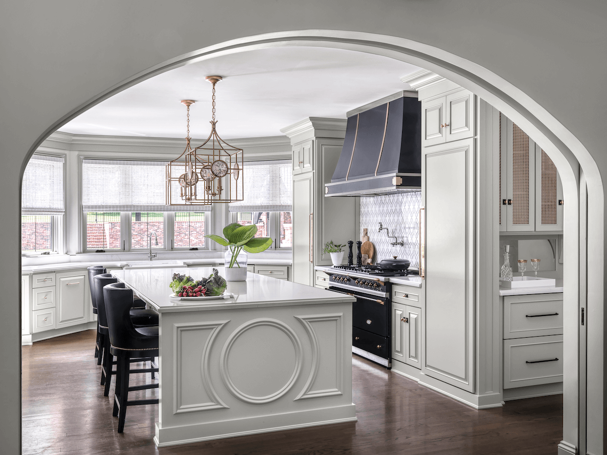 Kitchen Renovation Tudor-stye home renovation by Mitchell Wall features Beck/Allen Cabinetry