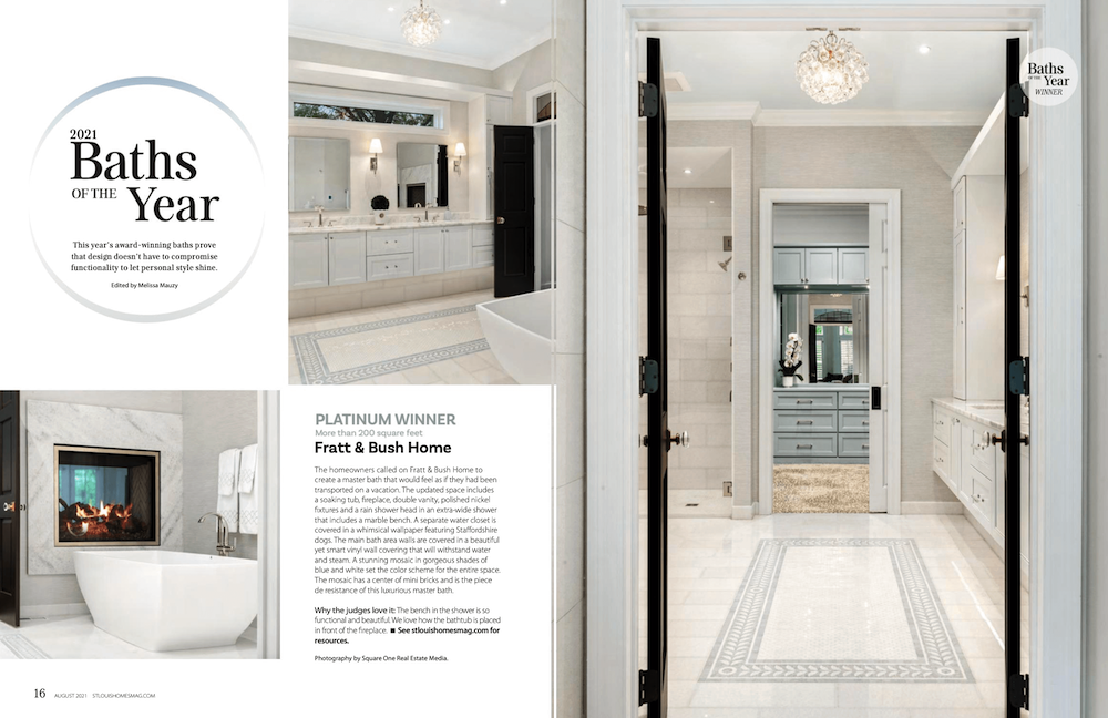 St. Louis Homes and Lifestyles Bath of the Year 2021 Bath of the Year Winner