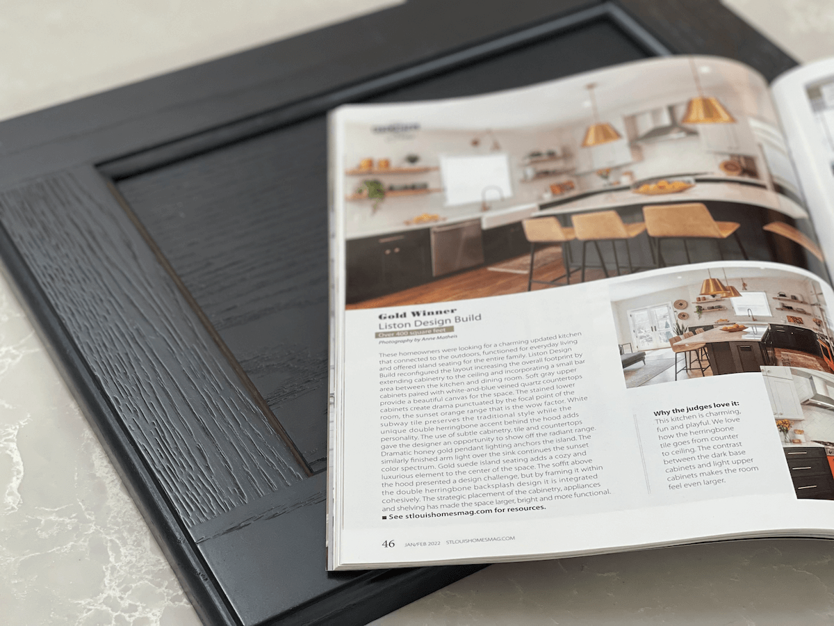 Liston in St. Louis Homes and Lifestyles Kitchen of the Year 2022