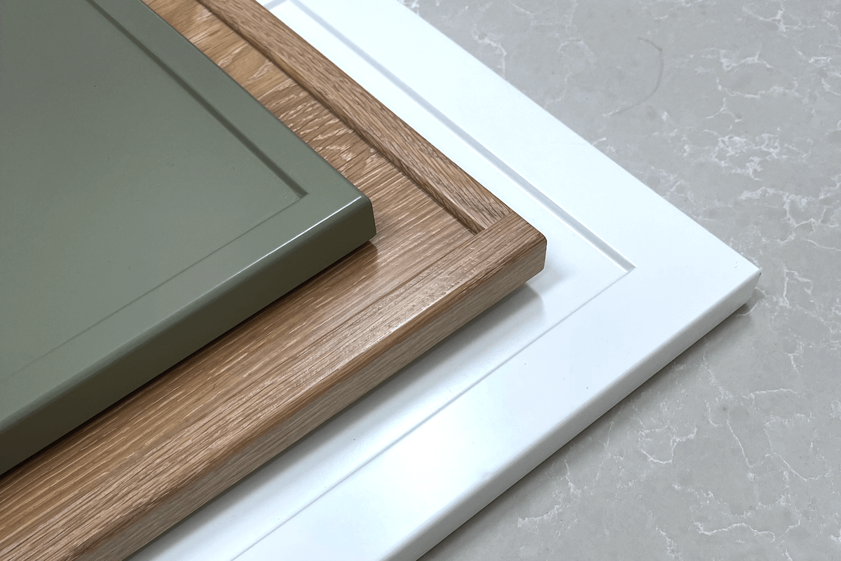 Slim Shaker Doors Varying sizes of stiles and rails